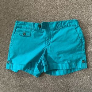 Banana Republic Teal/Turquoise Martin Fit Shorts